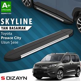 Toyota Proace City Uzun Şase Skyline Krom Yan Basamak 213 Cm 2018 Üzeri A+ Kalite