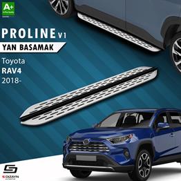 S-Dizayn Toyota RAV 4 5 OEM Still Pro V1 Aluminyum Yan Basamak 173 Cm 2018 Üzeri A+ Kalite