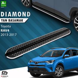 S-Dizayn Toyota Rav 4 4 Diamond Krom Yan Basamak 173 Cm 2013-2017 A+ Kalite