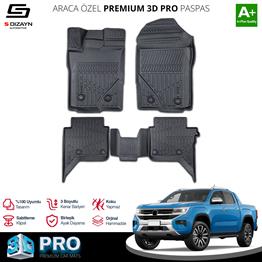 S-Dizayn VW Amarok 3D Pro Havuzlu Paspas 2023 Üzeri A+ Kalite