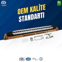 S-Dizayn VW Crafter 2 Van Uzun Şase TrimLine Gri Yan Basamak 358 Cm 2018 Üzeri A+ Kalite