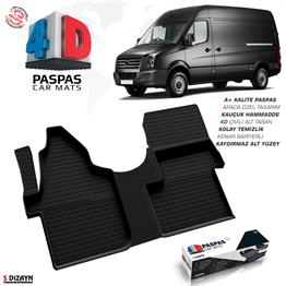 S-Dizayn VW Crafter 4D Havuzlu Paspas 2006 Üzeri Ön Tek Koltuk