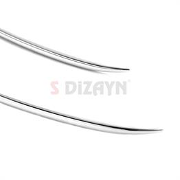 S-Dizayn VW Golf 8.5 Makyajlı HB Krom Ön Tampon Çıtası 4 Prç. 2024 Üzeri A+ Kalite