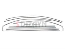 S-Dizayn VW Jetta Krom Cam Çerçeve Seti 12 Prç. 2011-2019 A+ Kalite