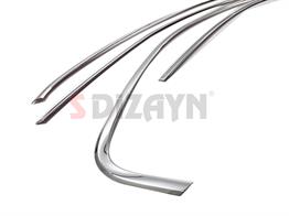 S-Dizayn VW Jetta Krom Cam Üst Çıtası 6 Prç. 2011-2019