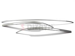 S-Dizayn VW Passat B8 Krom Arka Tampon Alt Çıtası 3 Parça 2015-2019