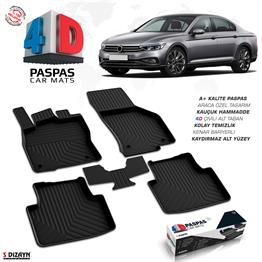 S-Dizayn VW Passat B8.5 4D Havuzlu Paspas 2019-2023 A+Kalite