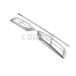 S-Dizayn VW Passat B8.5 Krom Egzoz Görünümü Difüzör 4lü R Line 3 Parça 2019-2023