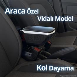 S-Dizayn VW Polo 6 Makyajlı Kol Dayama Kolçak ABS Vidalı Gri 2021 Üzeri A+ Kalite