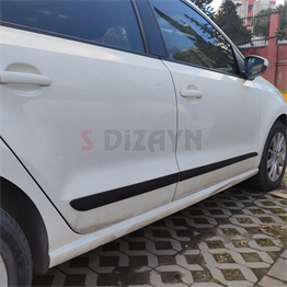 S-Dizayn VW Polo ABS Plastik Yan Kapı Koruma Çıtası 2009-2021 A+ Kalite