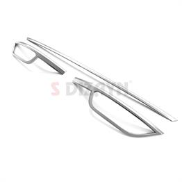 S-Dizayn VW T-Roc Makyajlı Krom Egzoz Görünümü Difüzör 3 Prç. 2021 Üzeri