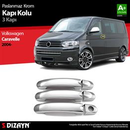 S-Dizayn VW T5 Caravelle Krom Kapı Kolu 3 Kapı 2004-2015