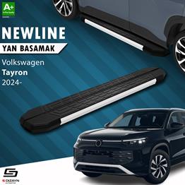 S-Dizayn VW Tayron 2 NewLine Aluminyum Yan Basamak 193 Cm 2024 Üzeri A+ Kalite