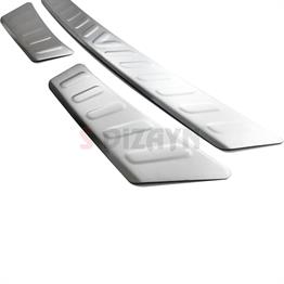 S-Dizayn VW Tiguan Krom Arka Tampon Eşiği 2007-2015