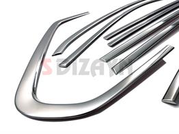 S-Dizayn VW Tiguan Krom Cam Çerçevesi 10 Prç. 2016-2024 A+ Kalite