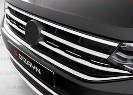 S-Dizayn VW Tiguan Krom Ön Panjur 4 Prç. 2020-2024