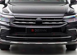 S-Dizayn VW Tiguan Krom Ön Tampon Çıtası 2020-2024 (Mat Krom)