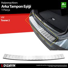 S-Dizayn VW Touran 2 Krom Arka Tampon Eşiği 2015 Üzeri