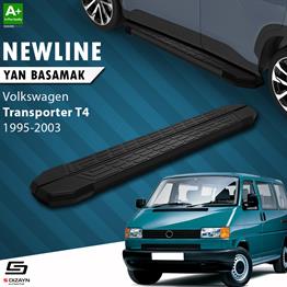 S-Dizayn VW Transporter T4 Uzun Şase NewLine Siyah Yan Basamak 253 Cm 1995-2003 A+ Kalite