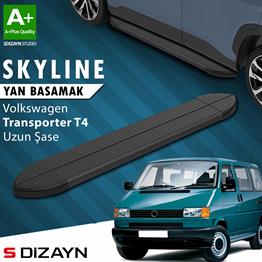 VW Transporter T4 Uzun Şase Skyline Siyah Yan Basamak 253 Cm 1995-2003 A+ Kalite