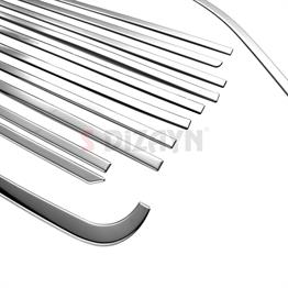 S-Dizayn VW Transporter T5 Uzun Şase Krom Cam Çerçeve Seti 2003-2015 Tek Sürgü A+ Kalite