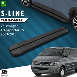 VW Transporter T5 Uzun Şase S-Line Siyah Yan Basamak 253 Cm 2003-2015 A+ Kalite