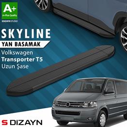 VW Transporter T5 Uzun Şase Skyline Siyah Yan Basamak 253 Cm 2003-2015 A+ Kalite