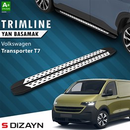 S-Dizayn VW Transporter T7 Kısa Şase TrimLine Gri Yan Basamak 223 Cm 2024 Üzeri