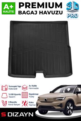 S-Dizayn Volvo EX40 3D Pro Bagaj Havuzu 2023 Üzeri A+ Kalite