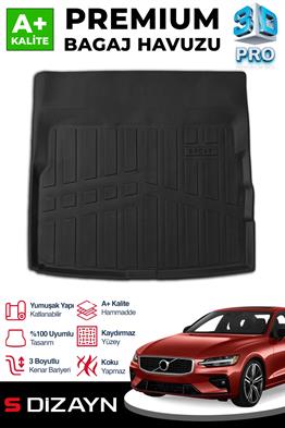 S-Dizayn Volvo S60 3D Pro Bagaj Havuzu 2018 Üzeri A+ Kalite