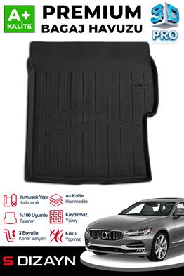 S-Dizayn Volvo S90 Plug-IN 3D Pro Bagaj Havuzu 2016 Üzeri A+ Kalite