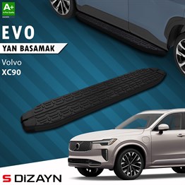 S-Dizayn Volvo XC90 Makyajlı Hybrid Evo Siyah Yan Basamak 203 Cm 2024 Üzeri A+ Kalite
