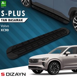 S-Dizayn Volvo XC90 Makyajlı Hybrid S-Plus Siyah Yan Basamak 203 Cm 2024 Üzeri A+ Kalite