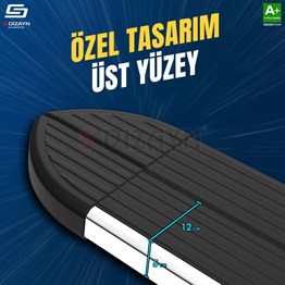 S-Dizayn Volvo XC90 Makyajlı Hybrid Skyline Krom Yan Basamak 203 Cm 2024 Üzeri A+ Kalite