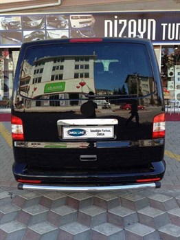 OMSA VW T6 Transporter Arka Koruma Krom Boru Çap:60 Plastik Kapak 2015-2019 Arası