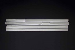 OMSA VW T6 Transporter Krom Yan Kapı Çıtası 7 Parça Uzun Şase 2015-2019 Arası