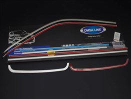 OMSA VW T6.1 Caravelle Krom Cam Çerçevesi 14 Parça Tek Sürgü Uzun Şase 2020-2023 Arası