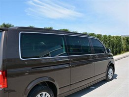 OMSA VW T6.1 Transporter Krom Cam Çerçevesi 14 Parça Tek Sürgü (Uzun Şase)  2020-2023 Arası