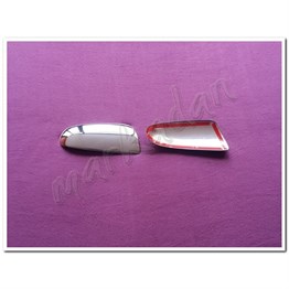 WOC Chrome Chevrolet Aveo Sedan Krom Ayna Kapağı 2006-2011 2 Parça Paslanmaz Çelik