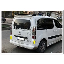 WOC Chrome Citroen Berlingo Krom Stop Çerçevesi 2008-2018 2 Parça Abs Krom