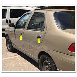 WOC Chrome Fiat Albea Krom Kapı Kolu 2002-2012 4 Kapı Paslanmaz Çelik