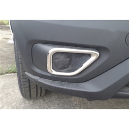 WOC Chrome Fiat Doblo Krom Sis Farı Çerçevesi 2015-2023 2 Parça Paslanmaz Çelik