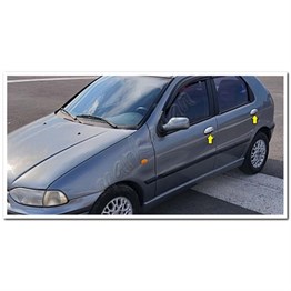 WOC Chrome Fiat Palio Krom Kapı Kolu 1998-2011 4 Kapı Paslanmaz Çelik