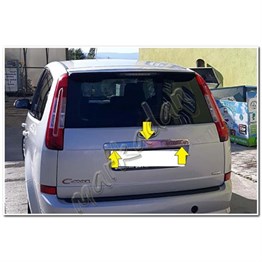 WOC Chrome Ford C-Max Krom Bagaj Çıtası 2003-2010 Paslanmaz Çelik