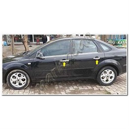 WOC Chrome Ford Focus Sedan Krom Kapı Kolu 2005-2011 4 Kapı Paslanmaz Çelik