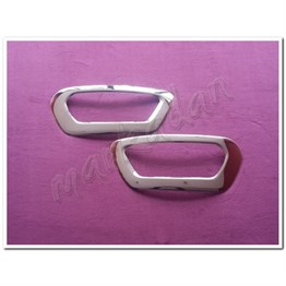 WOC Chrome Ford Transit Krom Sis Farı Çerçevesi 2019 Sonrası 2 Parça Paslanmaz Çelik