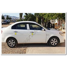 WOC Chrome Hyundai Accent Era Krom Kapı Kolu 2005-2011 4 Kapı Paslanmaz Çelik