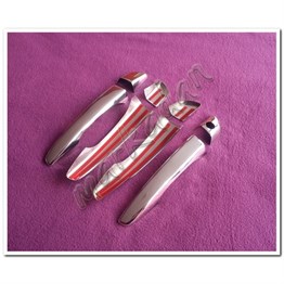 WOC Chrome Peugeot 308 HB Sensörsüz Krom Kapı Kolu 2013-2021 4 Kapı 8 Parça Paslanmaz Çelik