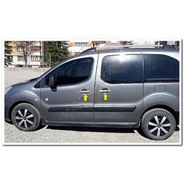 WOC Chrome Peugeot Partner Tepee Krom Kapı Kolu 2008-2018 4 Kapı Paslanmaz Çelik