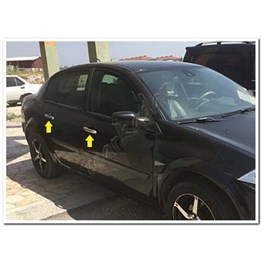 WOC Chrome Renault Megane 2 Krom Kapı Kolu 2004-2010 4 Kapı Paslanmaz Çelik